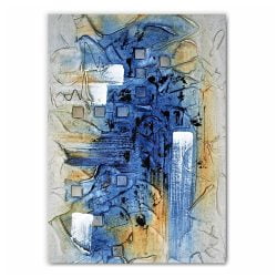 Abstract Blue Modern Giclee Print