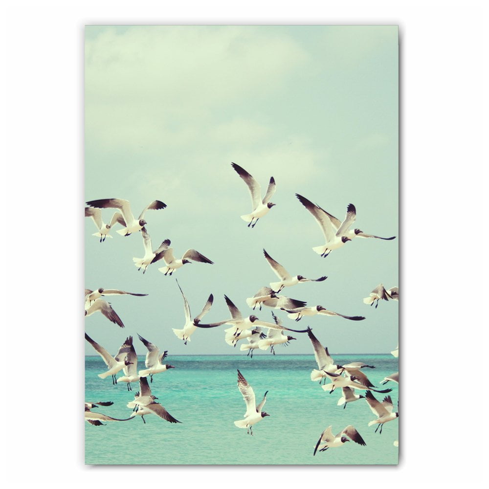 Seagulls Flying Print