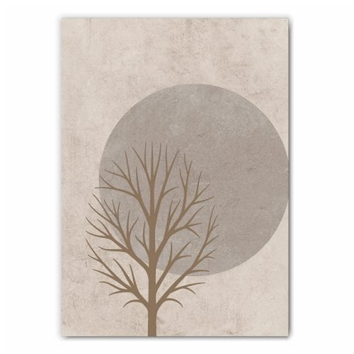 Minimalist Tree Silhouette Print
