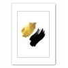 Black and Gold Abstract Print