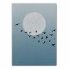 Moon and Birds Art Print