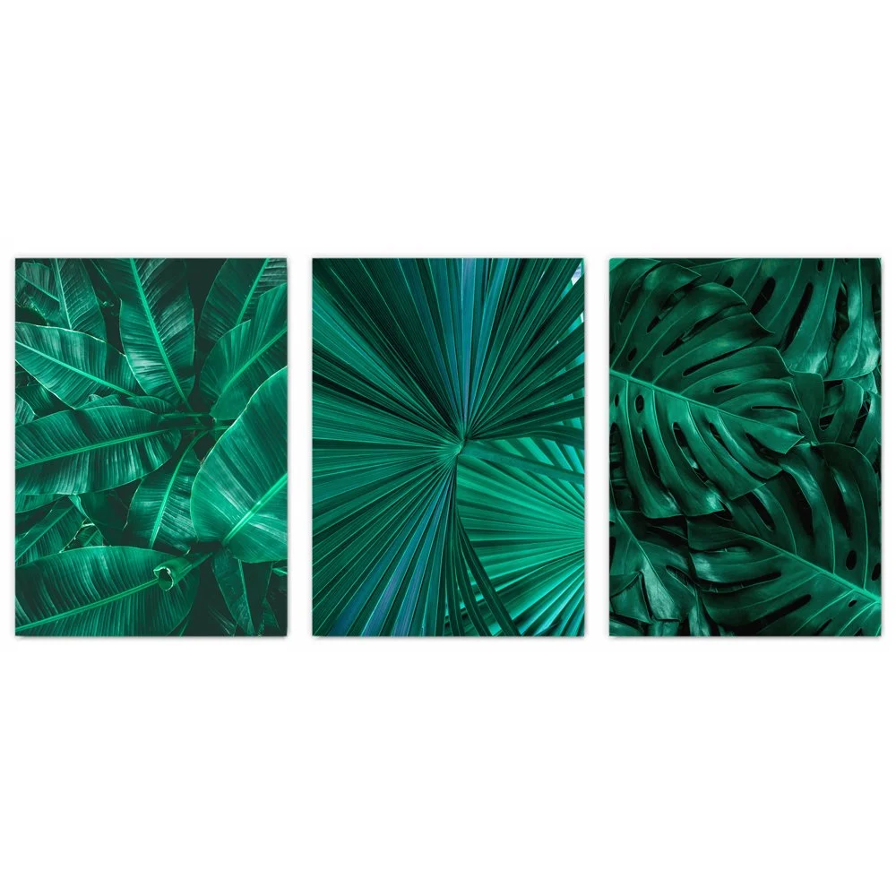 Tropical Leaves Print Set of 3