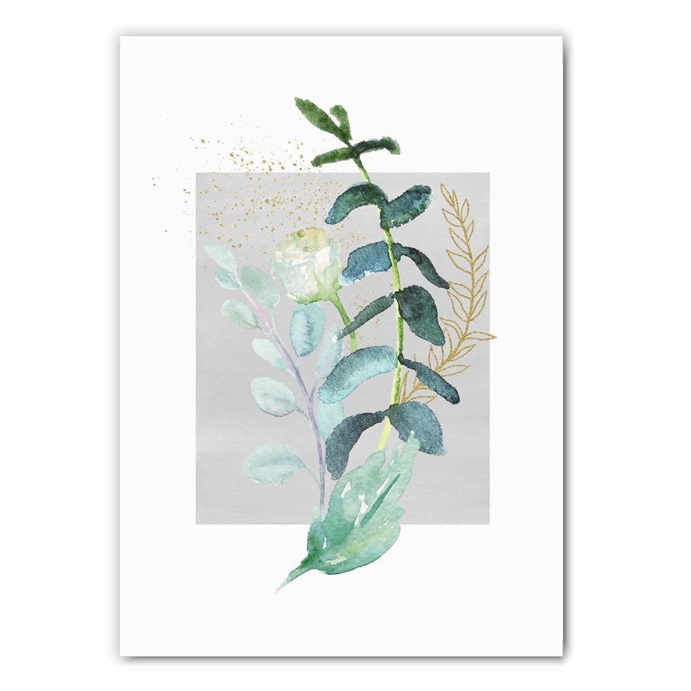 Watercolour Eucalyptus Leaf Print