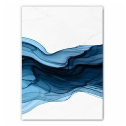 Abstract Blue Swirl Print 1