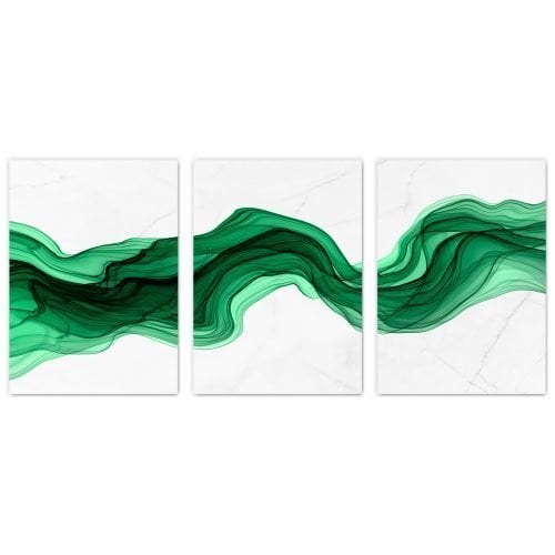 Abstract Green Print Set