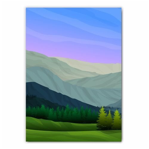 Mountain Forest Art Print