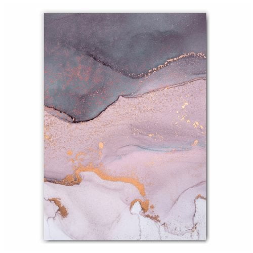Pink Abstract Art Print Set - 2