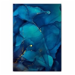 Blue Marble Abstract Print Set - 2