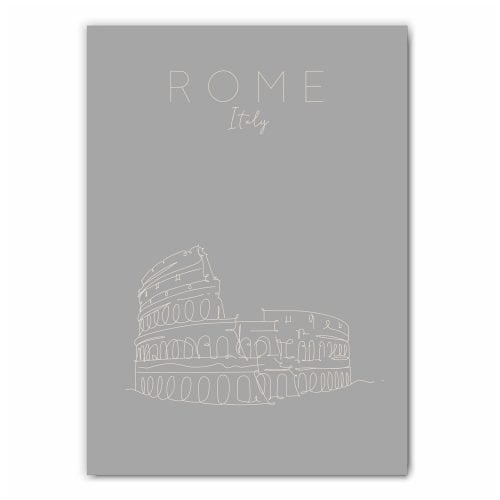 Line Art Rome Colosseum Print