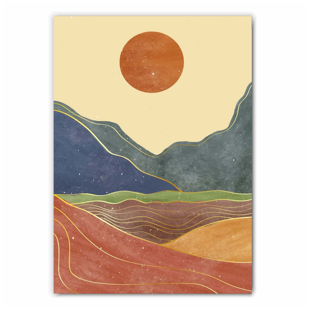 Boho Sunset Hills Art Print