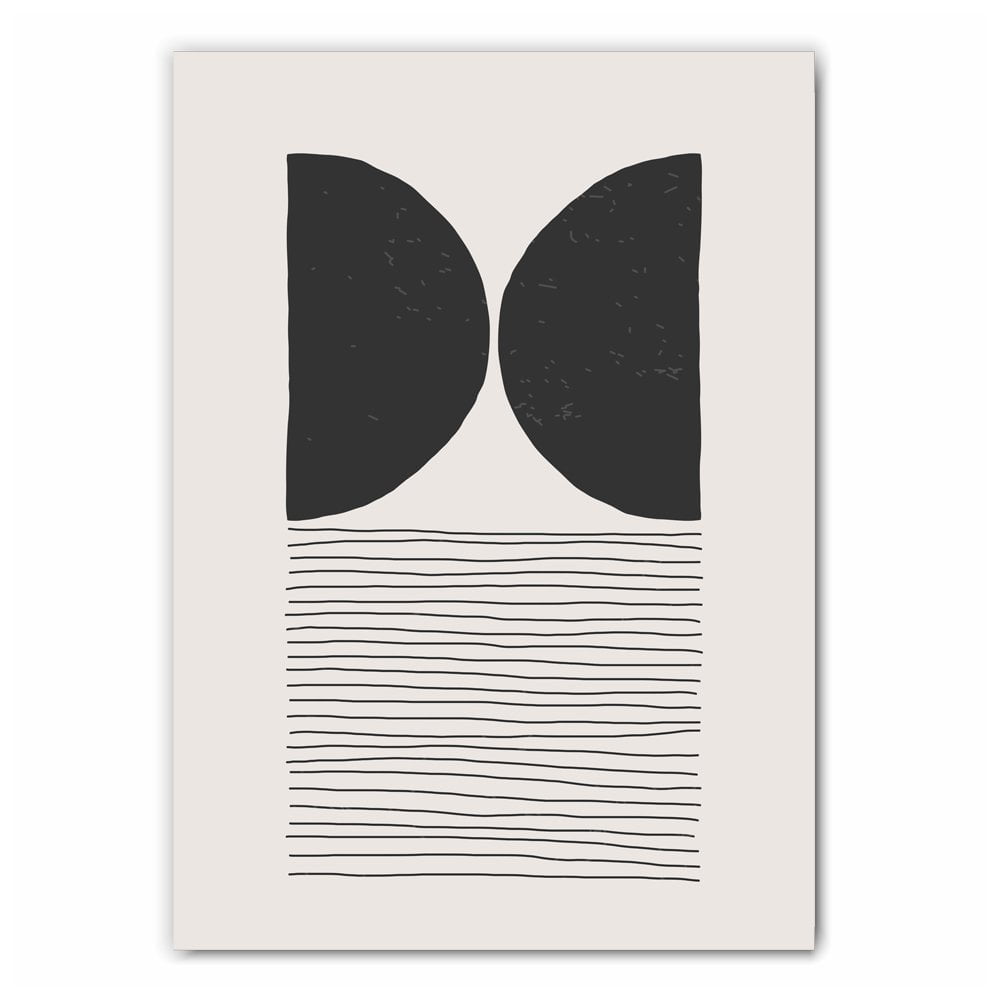 Abstract Shapes Line Art Print