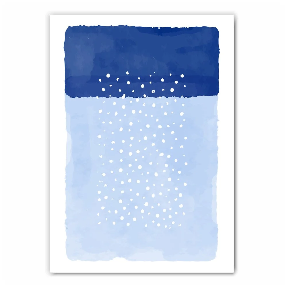 Light Blue Abstract Print