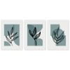 Abstract Leaves Print Set of 3
