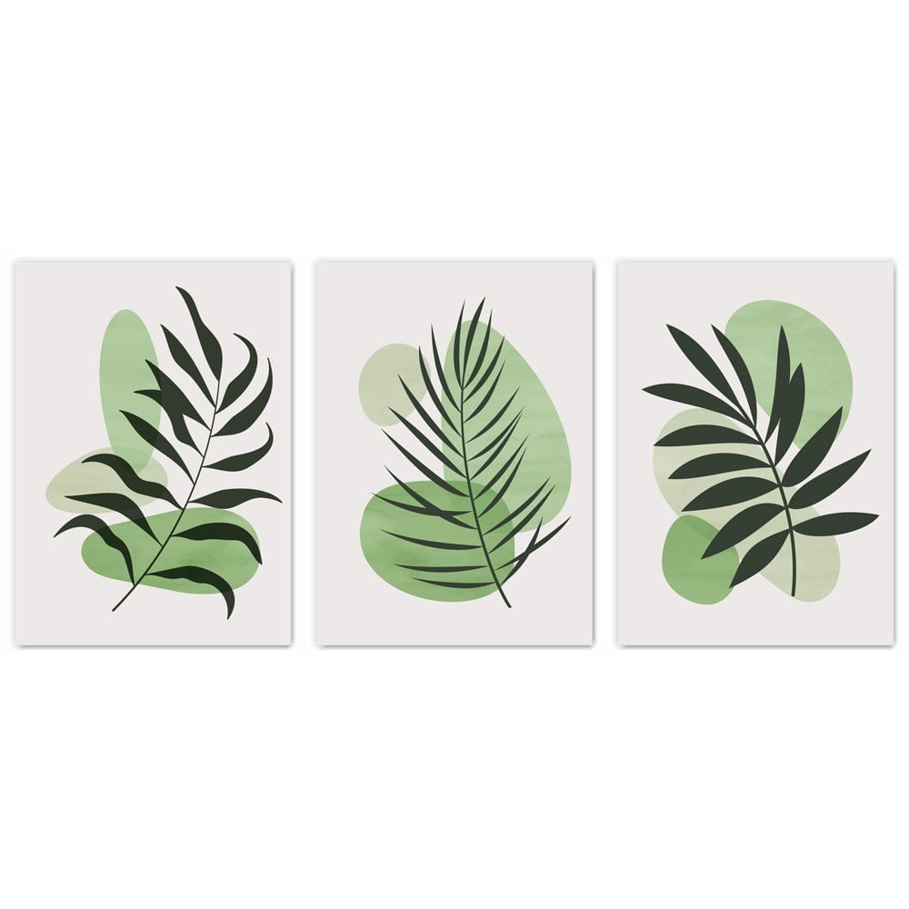 Minimalist Leaves Print Set of 3