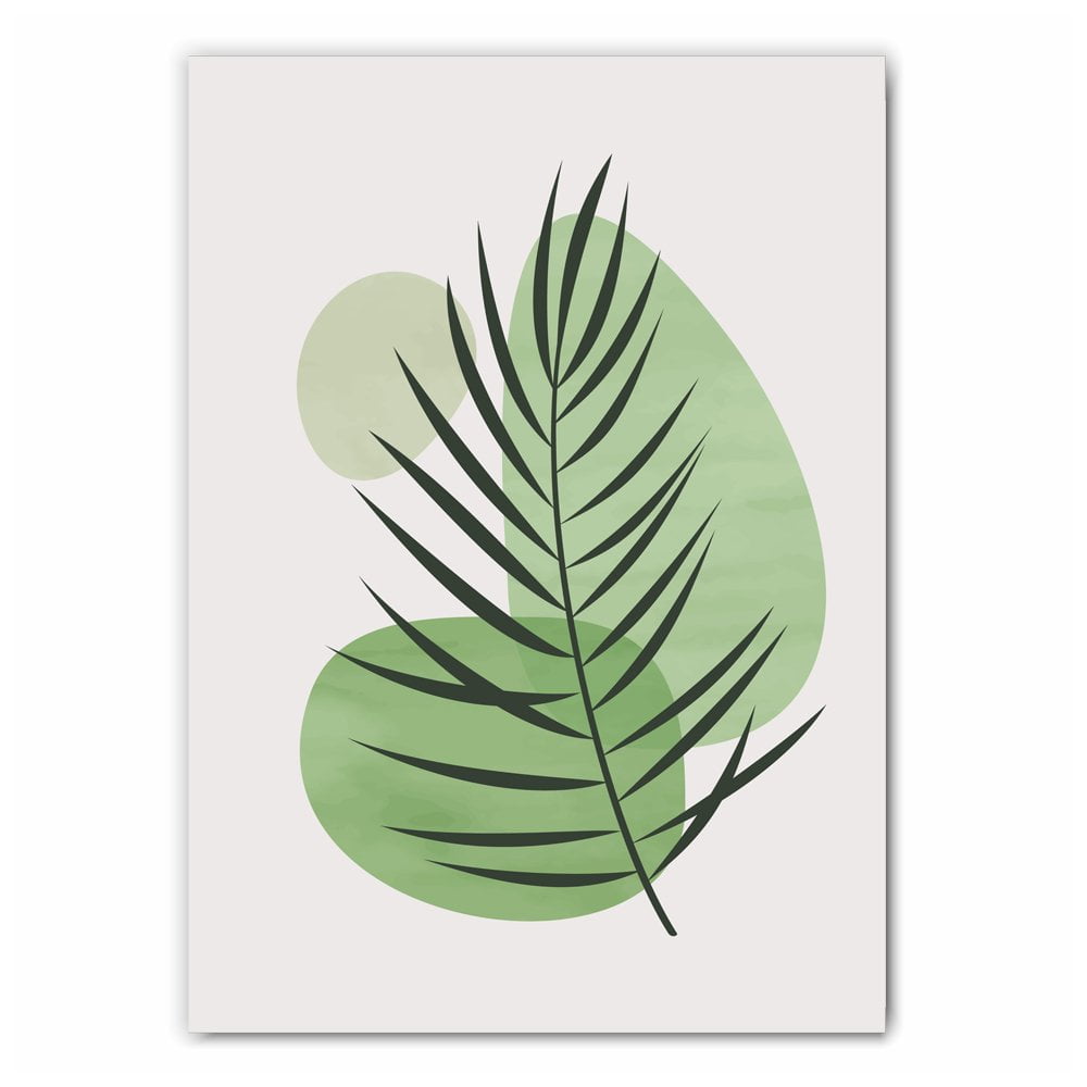 Green Leaves Print Set - 1