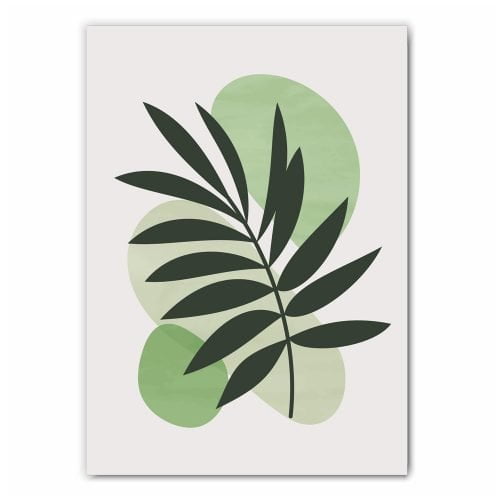 Green Leaves Print Set - 2