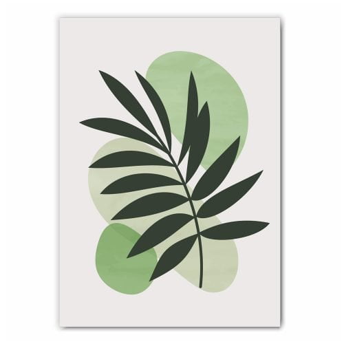 Abstract Palm Leaf Art Print