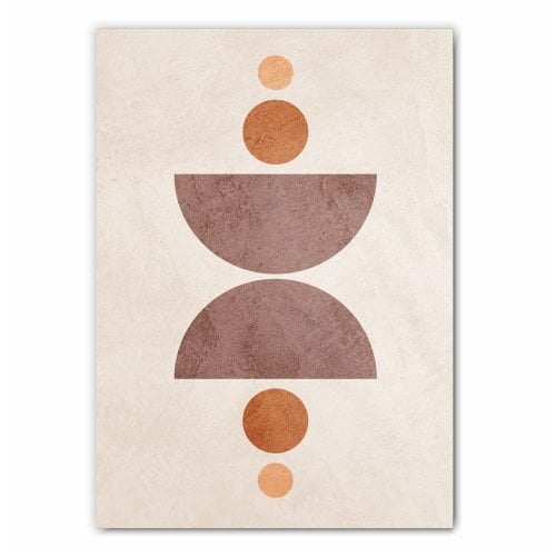 Neutral Symmetrical Circles Print
