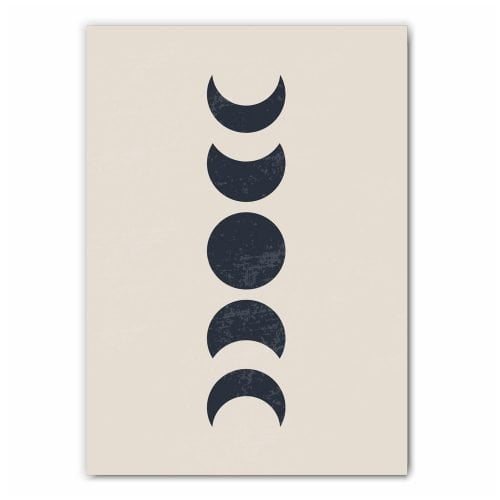 Abstract Sun and Moon Print Set - 2