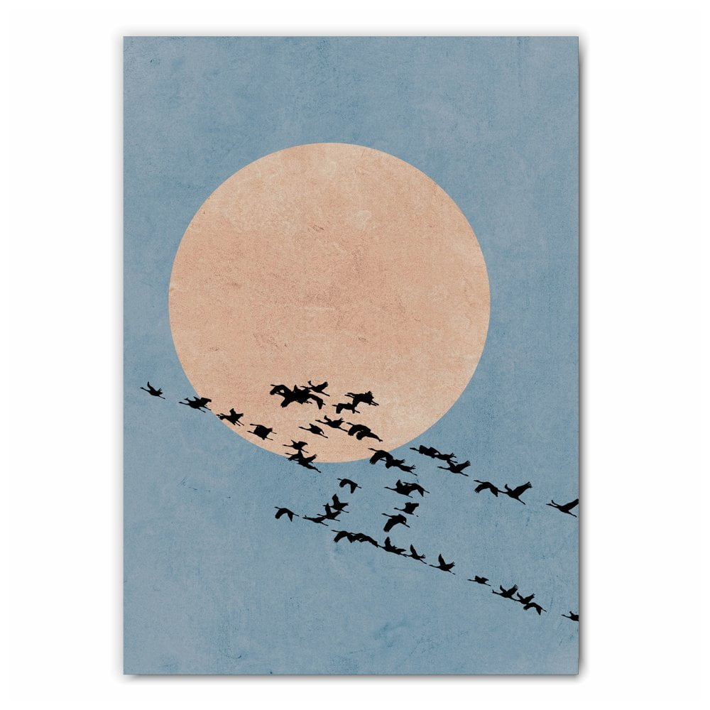 Moonlight Birds Art Print