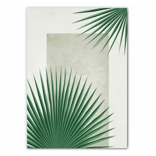 Minimalist Tropical Leaves Print Set - 1