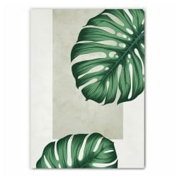 Minimalist Tropical Leaves Print Set - 2