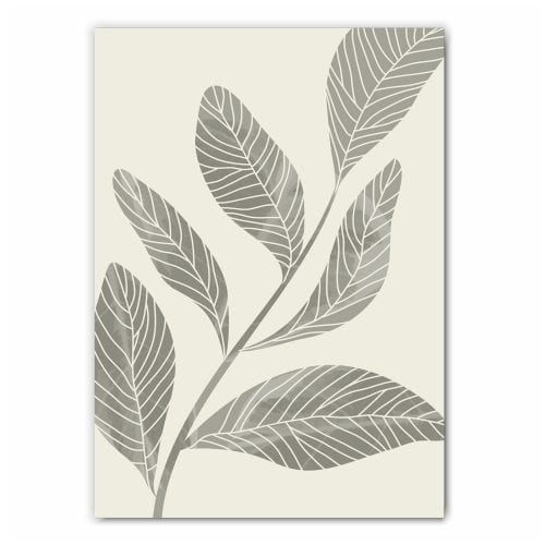 Sage Green Leaves Print Set - 3