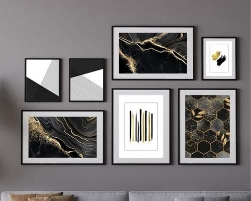 How to Create Contrast in a Gallery Wall | Saffa Designs