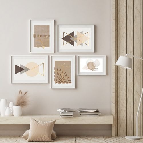 Abstract Neutral Gallery Wall