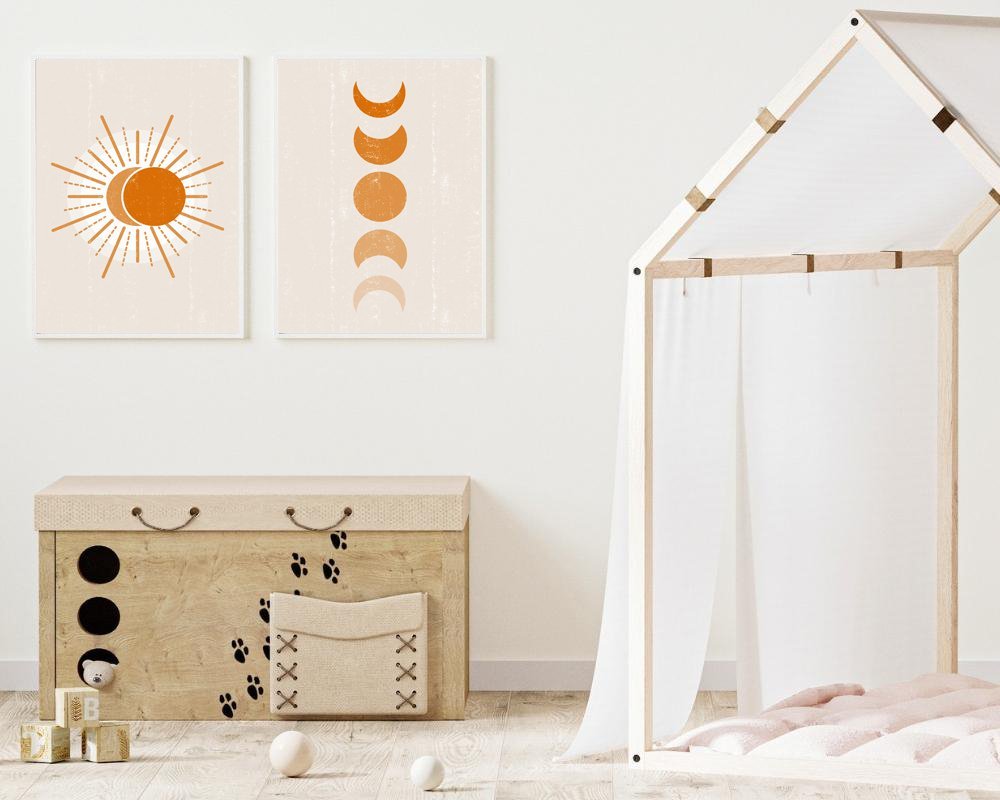Nursery Sun Print Set