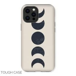 Monochrome Crescent iPhone Tough Case