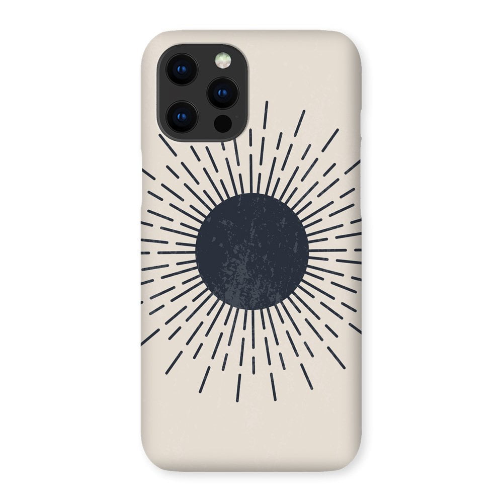 Monochrome Sun Phone Case