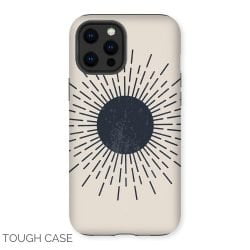 Monochrome Sun iPhone Tough Case