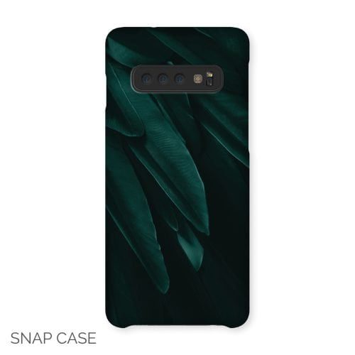 Green Feathers Samsung Snap Case