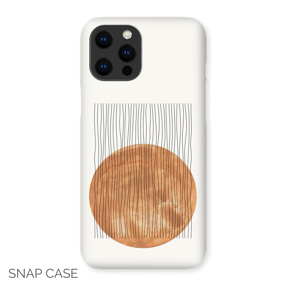 Sun and Rain Line Art iPhone Snap Case
