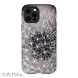 Black and White Dandelion iPhone Tough Case