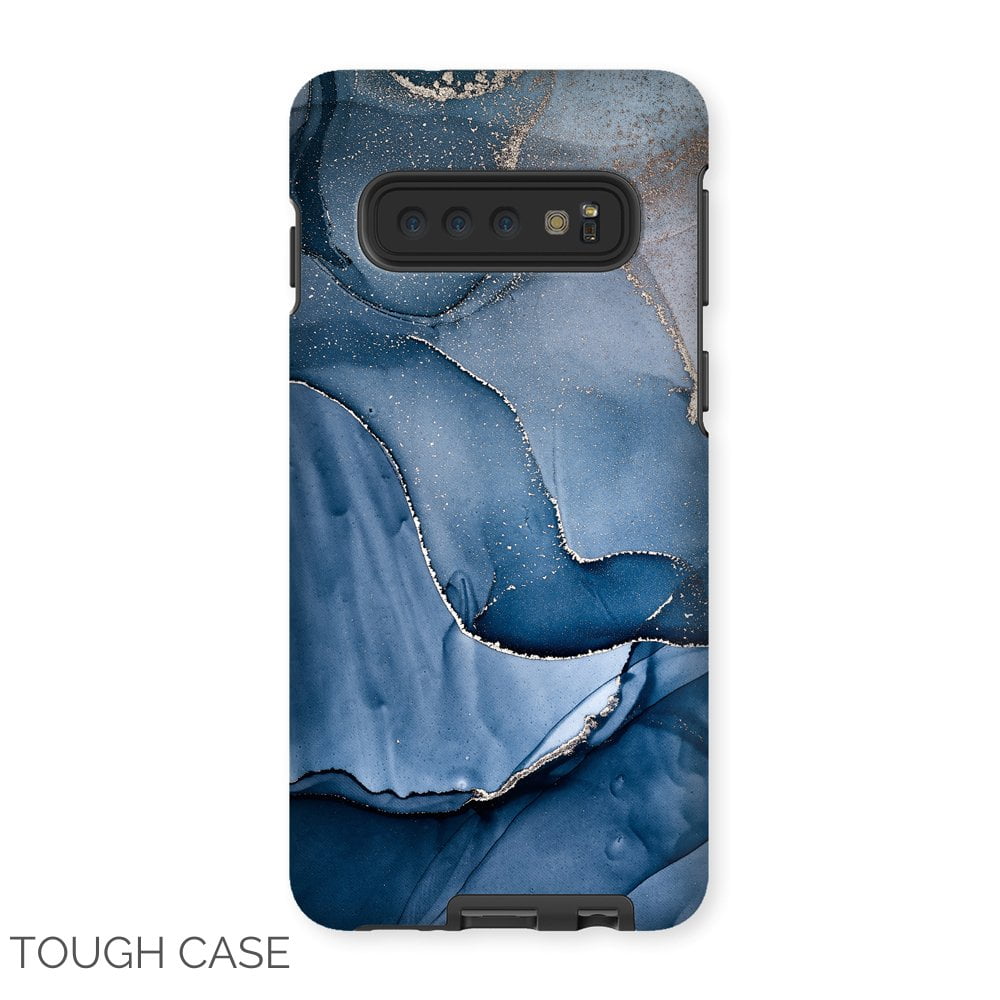 Abstract Blue and Gold Samsung Tough Case