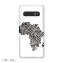 Africa Map Fingerprint Samsung Snap Case