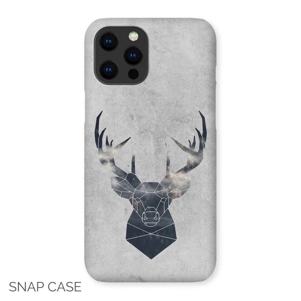 Geometric Stag iPhone Snap Case