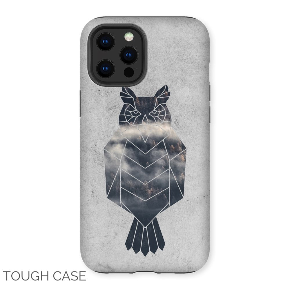Geometric Owl iPhone Tough Case