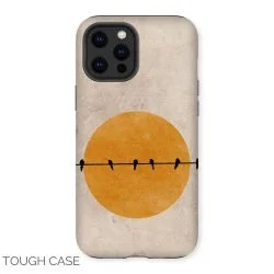 Birds On A Line iPhone Tough Case