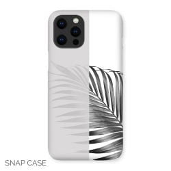 Greyscale Palm Leaf iPhone Snap Case