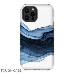 Abstract Blue Smoke iPhone Tough Case