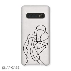 Female Figure Line Art Samsung Snap Case