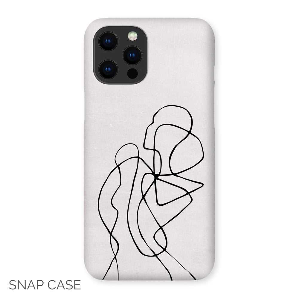 Female Figure Line Art iPhone Snap Case
