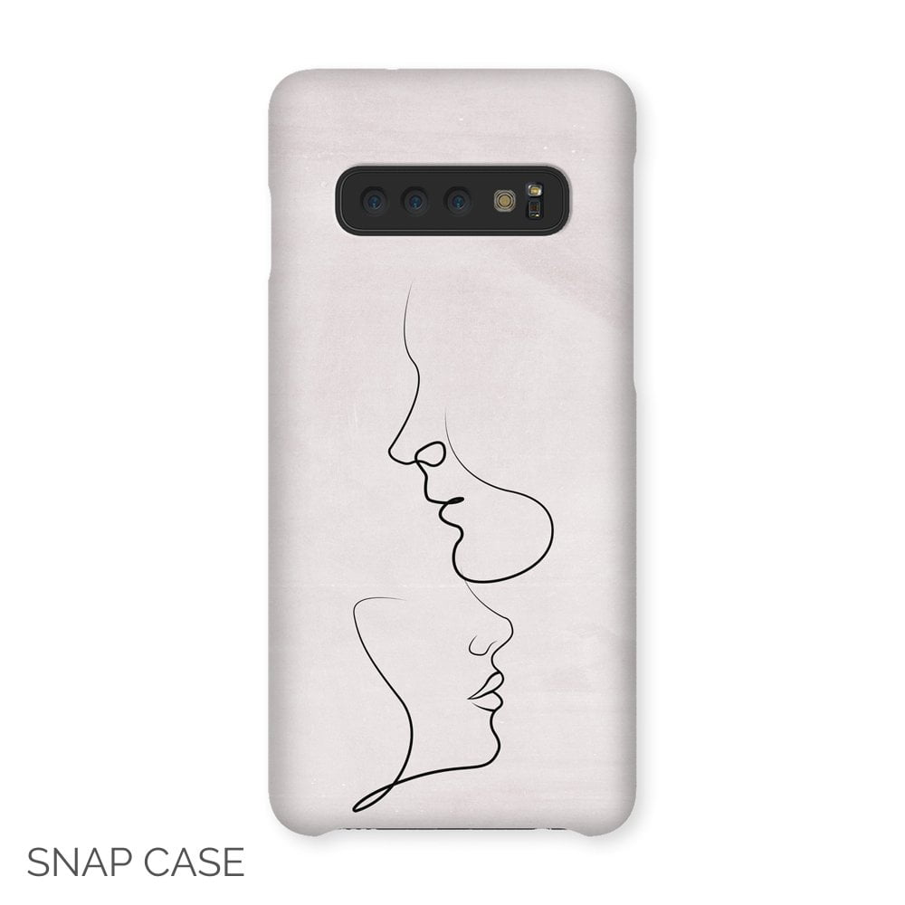 Couple Line Art Samsung Snap Case