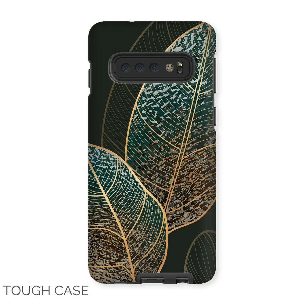 Abstract Gold Leaf Samsung Tough Case