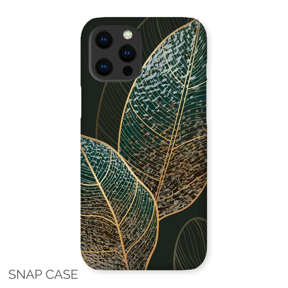 Abstract Gold Leaf iPhone Snap Case