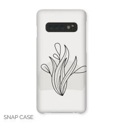 Grey Wavy Reeds Samsung Snap Case