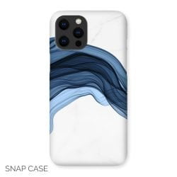 Abstract Blue Wave iPhone Snap Case